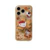 Зимний кленовый лист Магнитный чехол для телефона с кошкой для iPhone 14/15/16 Pro Max/17 - Девичий дизайн
