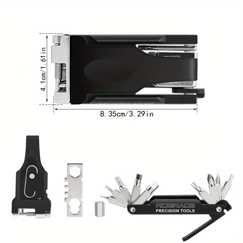 Прочный железный инструмент для ремонта велосипеда 16-в-1, портативный выжимной штифт цепи, шестигранный спицевой ключ, отвертка, мультитул, универсальный, подходит для велосипедов