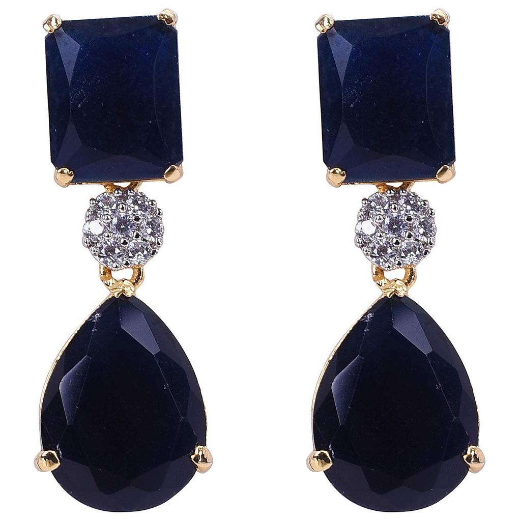 Драгоценности, позолоченные серьги с американскими бриллиантами, яркие потрясающие зеленые, красные, синие, белые серьги, висячие серьги для женщин/девочек