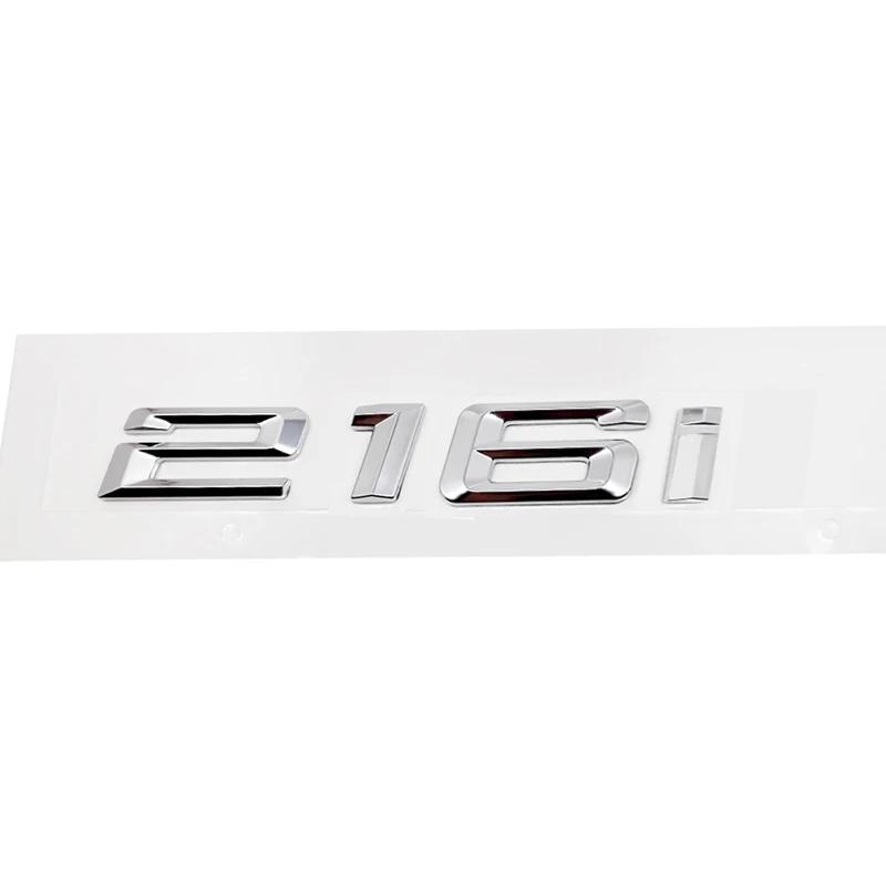 ABS Car Rear Trunk Letters Logo Badge Emblem Sticker For BMW 2 Series 216i 218i 220i 225i 228i 230i 235i 240i F22 F23 F46 F45