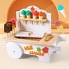 Kids Gift Wooden Play House Ice Cream Ice Cream Car Kitchen Vending Car Wooden Kitchen Toy Puzzle Set