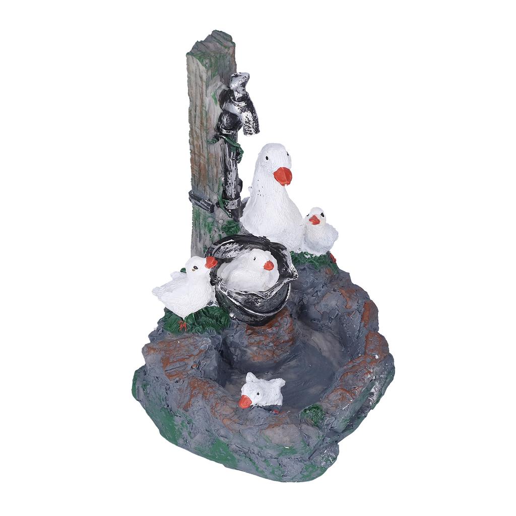 Садовая статуэтка семьи уток, оригинальная полимерная скульптура, украшение для двора, патио, фонтана