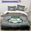 3pcs Duvet Cover Set (1*Duvet Cover + 2*Pillowcase, Without Core), Club Santos Laguna Print Soft All‑Season Bedding Set, Home Bedroom Decor Gift