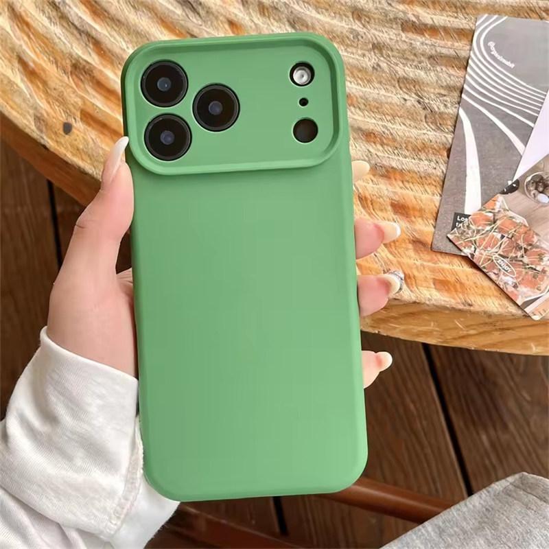 Высококачественный защитный чехол из жидкого силикона для iPhone 17 Air 16 15 14 13 12 11 Pro Max Plus 16E 17 Pro Max Защита камеры Матовый Мягкий чехол