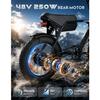 Zumi ATV02 Vélo Électrique Adulte 20'' Fat Bike 250W, Batterie 48V 13.5Ah, Autonomie 80km, 25km/h, Suspension Avant, Alarme