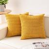 2 pieces/set Cozy Soft Corduroy Pillowcase Velvet Texture Reversible Sided Throw Pillow Striped Design Cushion Cover Sofa Decor