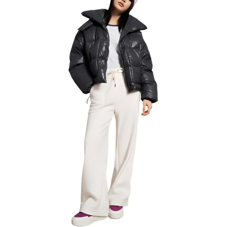 Converse FW24 Трикотажные спортивные штаны женские кремовые 10027060-A02