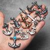 Skull Anchor Amulets Stainless Steel Jewelry Men Necklaces with Pendant for Male Women Punk Hip Hop Accessories Gifts Wholesale