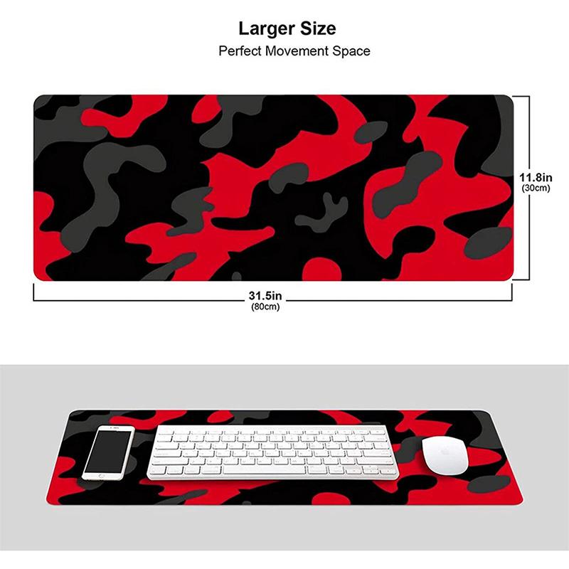 Black Red Grey Mouse Pad Gamer XL Home HD Custom New Mousepad XXL Keyboard Pad Anti Slip Soft Office Desktop Mouse Pad Table Mat