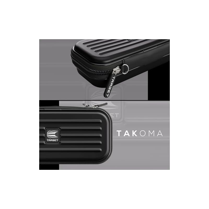 Кошелек TAKOMA от TARGET Darts (Кейс для дартса) - Вместимость: 3 дротика и аксессуары для дартса (черный)