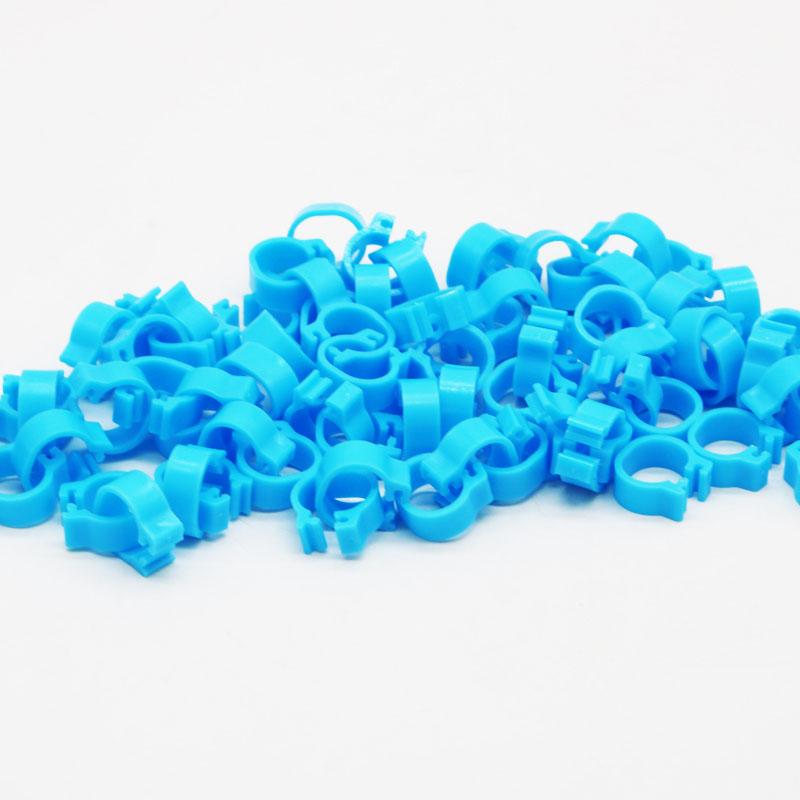 400 Pcs 8mm Bird Foot Clip Ring Pigeon Training Tools 10 Colors Bird Parrot Feeding Identification Foot Ring Animal Supplies