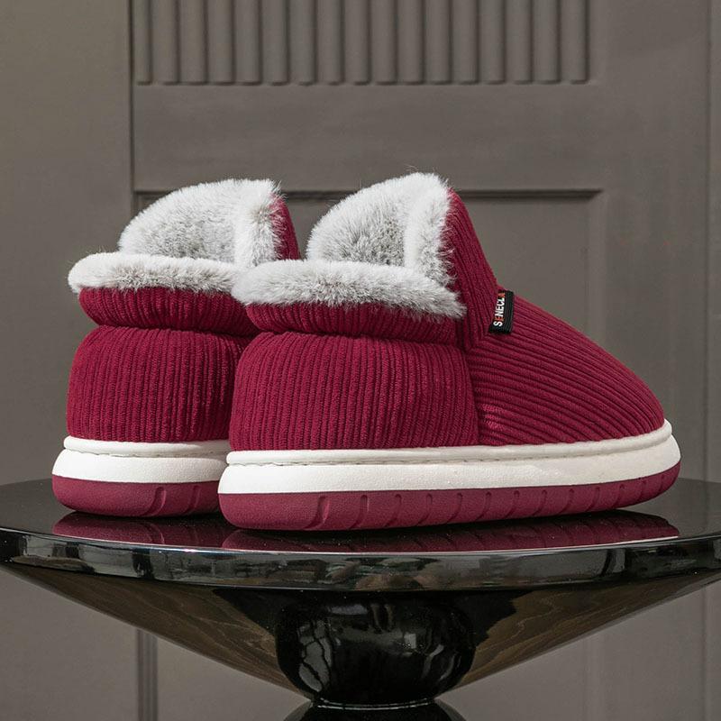Бесплатная доставка зимние новые хлопковые туфли для пожилых, нескользящая мягкая подошва, износостойкие, теплые и теплые, супер толстые плюшевые хлопковые тапочки
