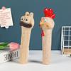 Resin Craft Chicken Head Statue Easy To Install Garden Chicken Ornaments Outdoor