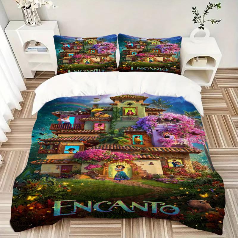 Magical House Garden Print 3Pcs Bedding Setduvet Cover With 2 Bedropillowcase Home Birthday Gift