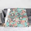 Happy Possum Opossum Meme Blanket Fleece  Winter  Portable Lightweight Throw Blankets for Bed Car Bedspreads