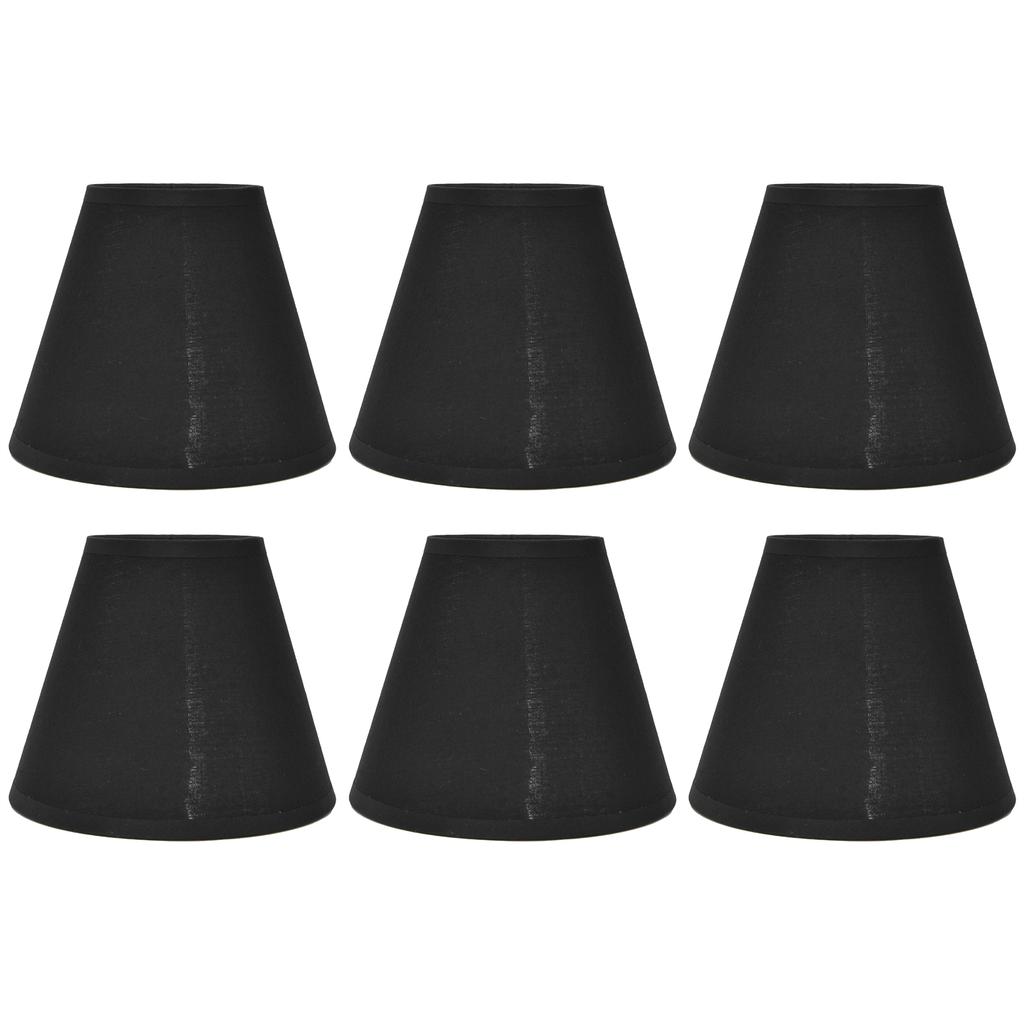 6PCS Fabric Lamp Shade Cloth Clip On Lampshade for E14 Table Chandelier Floor Light Wall Lamp