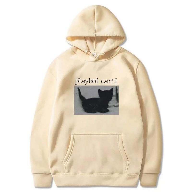 Толстовка Playboi Carti большого размера в стиле хип-хоп