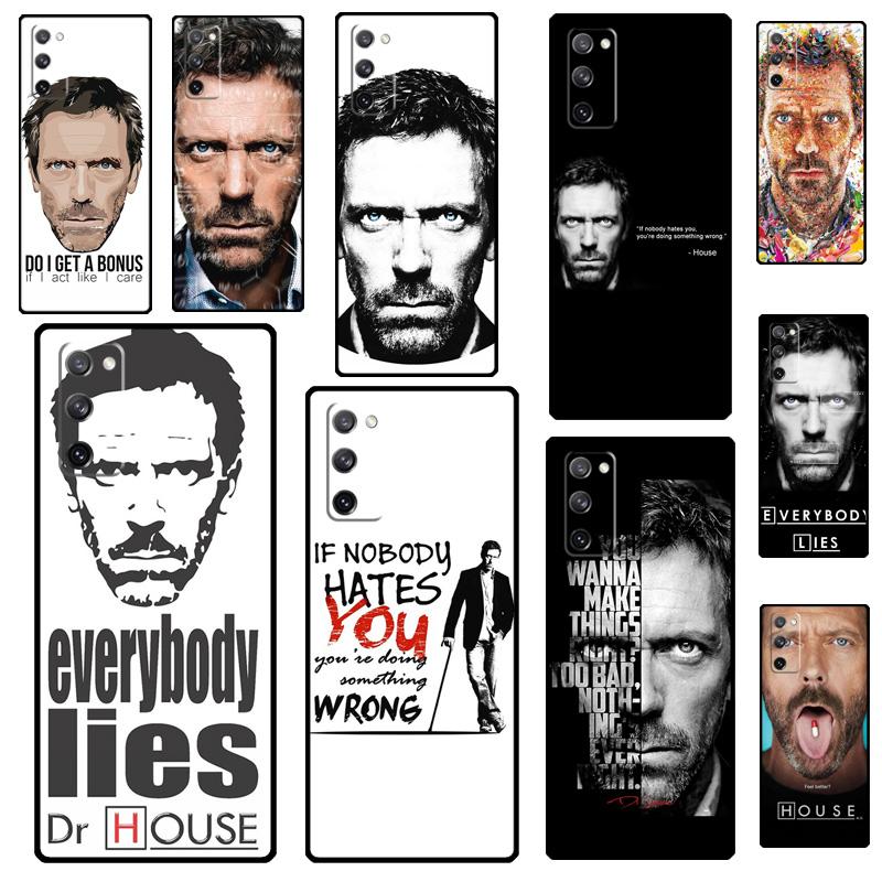 Чехол Dr House Хью Лори с таблетницей для Samsung Galaxy S23 Ultra S21 S20 FE S8 S9 S10 Note 10 Plus Note 20 S22 Ultra