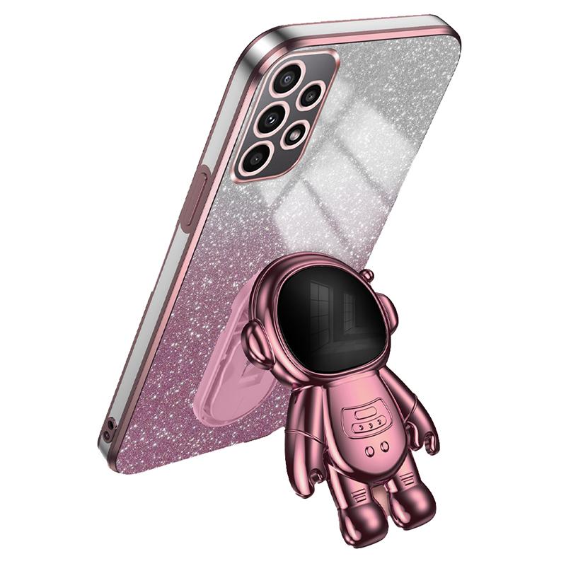 For Samsung Galaxy A33 5G Case PC+TPU Anti-scratch Astronaut Kickstand Phone Cover