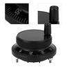 5V 60MM Hand Wheel Pulse Encoder Mill Router Manual Control Aviation Aluminum Rotary Knob Encoder for CNC System (Black)
