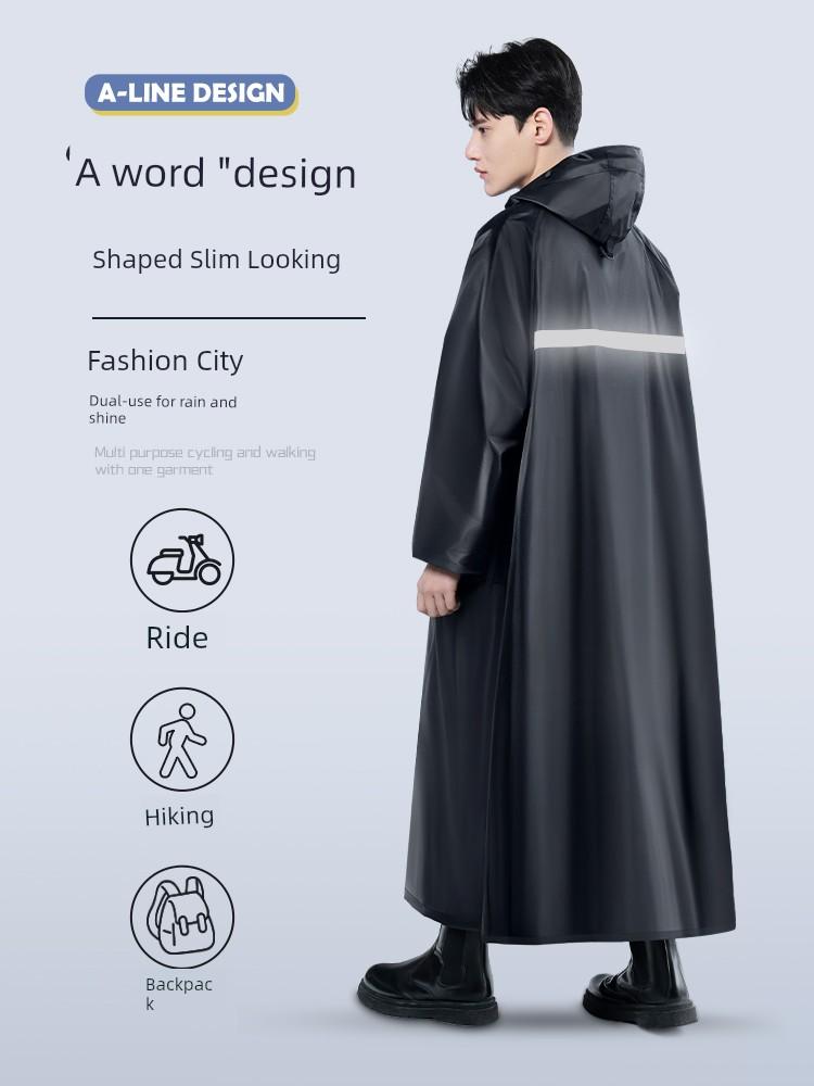 Windbreaker-Style Raincoat for Women, Long Full-Body Rain Protection Against Heavy Rain, Suitable for Electric Scooter Riders, Adult One-Piece Riding