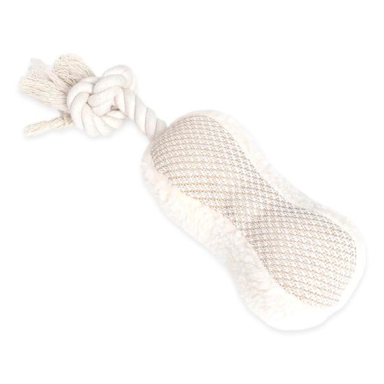 Игрушка-пищалка для собаки, мягкая плюшевая игрушка для собаки с узлом из веревки для щенков, маленьких, средних, крупных собак, для чистки зубов, от скуки