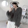New imitation raccoon fur woven fur coat women's short thickened fox fur coat light small man