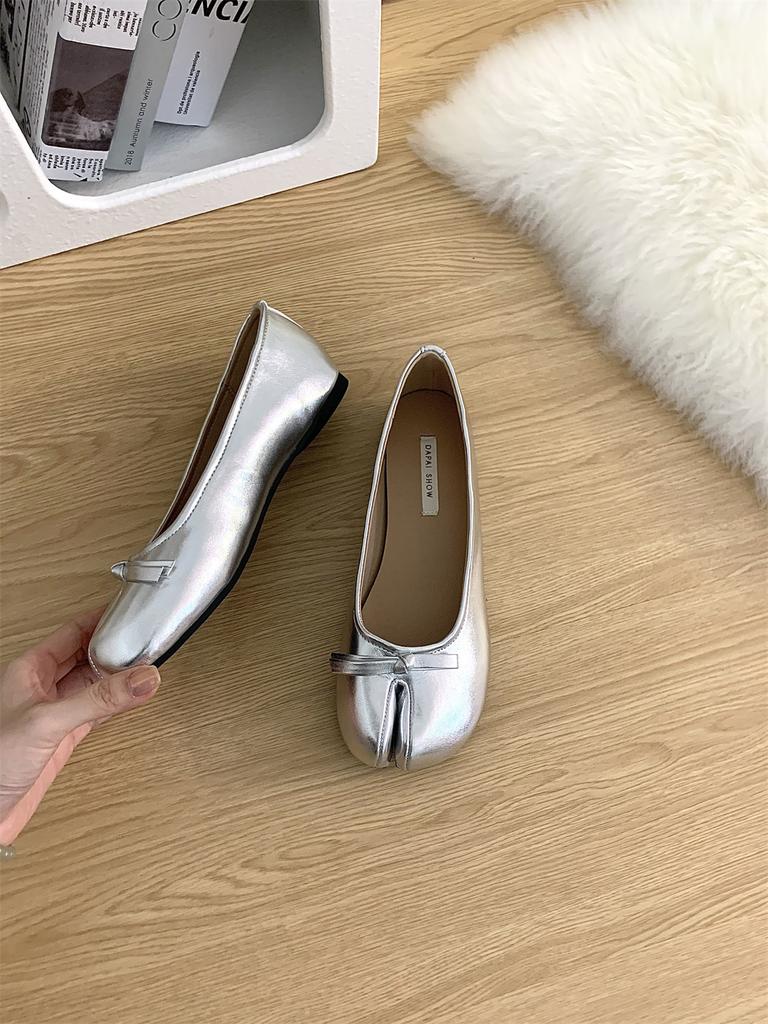 Модные IPPEUM Женские Таби Туфли Красные С Раздельным Носком Балетки 2024 Новые Мэри Джейн Балерины Zapatos Mujer