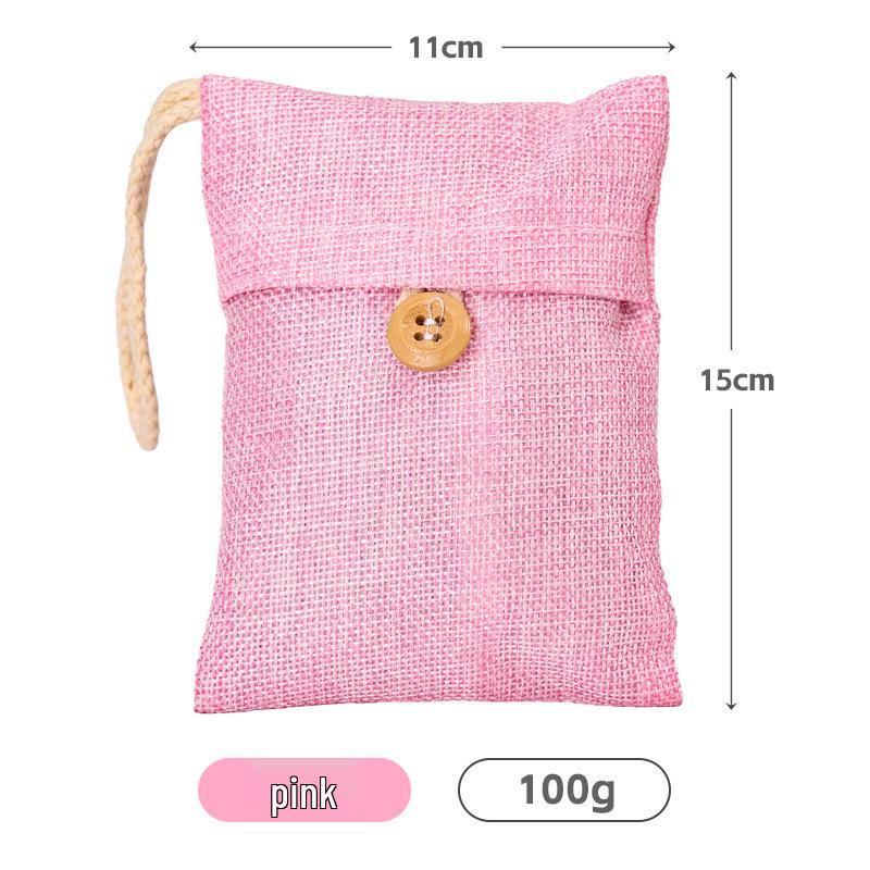 Bamboo Charcoal Pack: Formaldehyde Remover & Deodorizer for Home, Car, Furniture; Moisture-Absorbing, Quick Setup