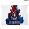 Custom Name Crystal Palace F.C Printed Tapestry – Wall Hanging for Bedrooms, Dorms, and Home Decor