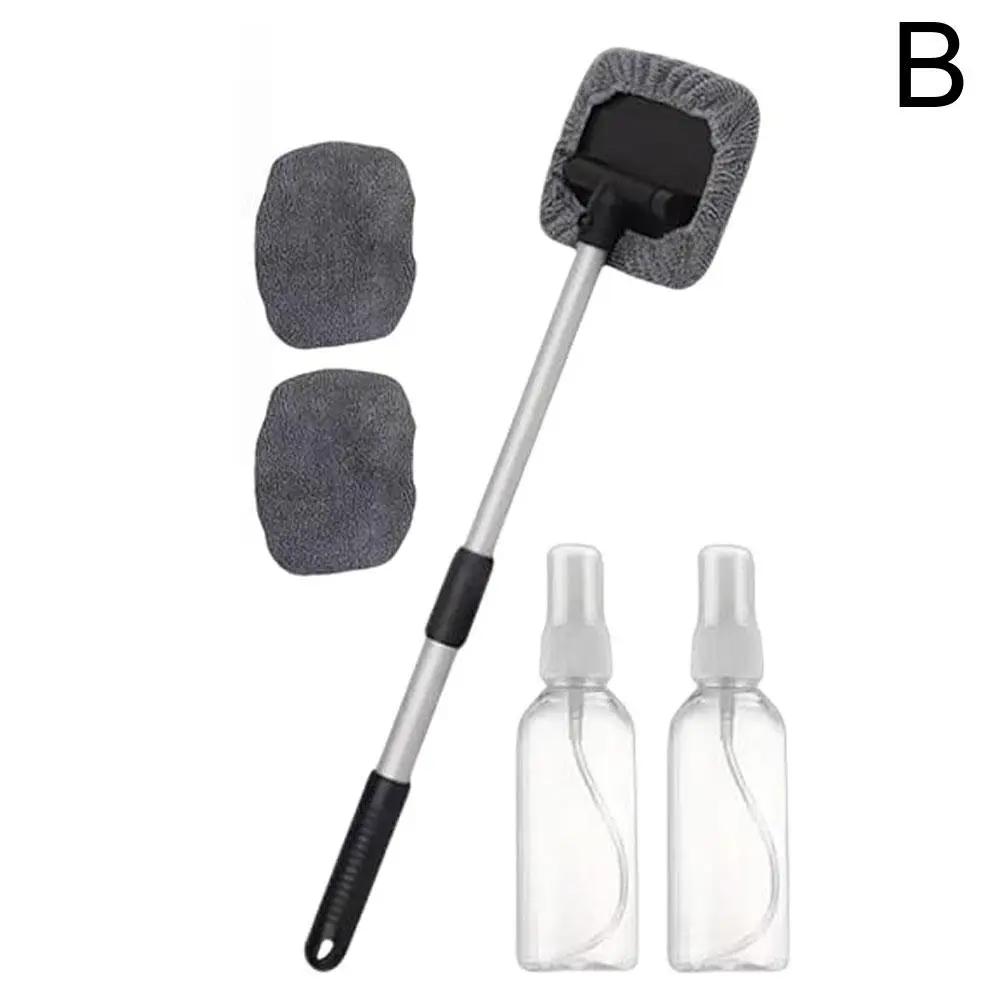 Инструмент для чистки лобового стекла автомобиля, выдвижная швабра из алюминиевого сплава, щетка для стекла, стеклоочиститель, аксессуары для мойки автомобилей, очиститель автомобиля O4W3