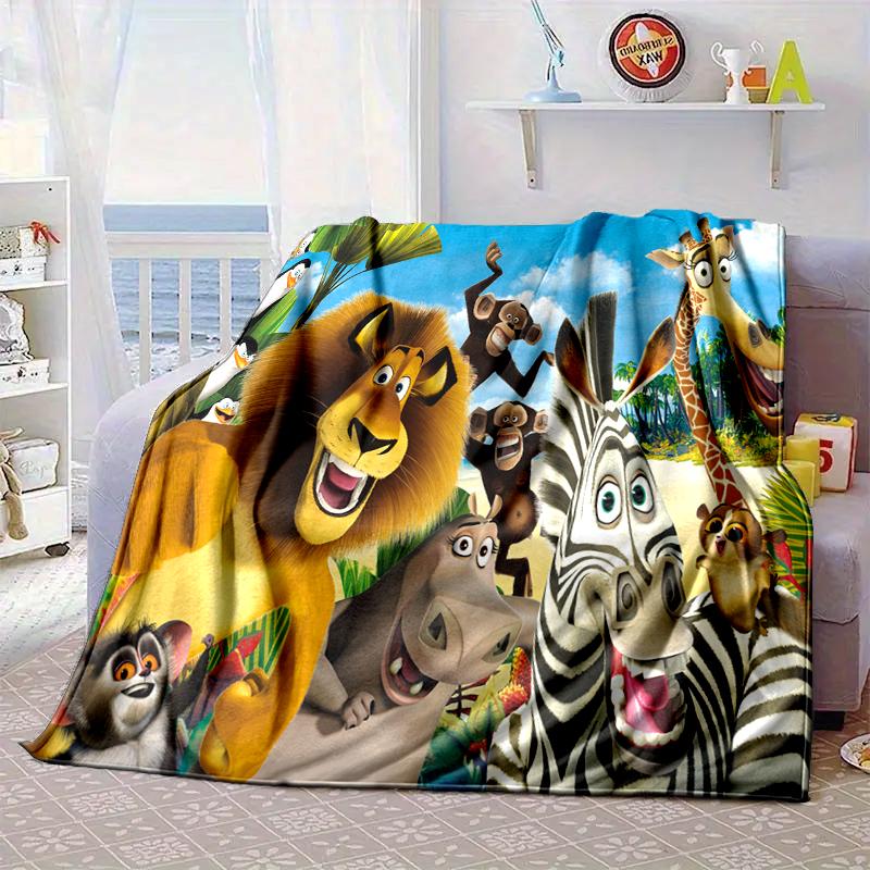 Penguins dventure Blanket Flannel Blanket for bed, sofa, Camping, Hiking, Picnic Essentials, gift for family Fan gifts