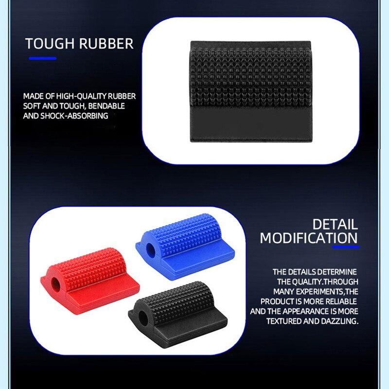 2 шт. универсальный мотоциклетный рычаг переключения передач педаль резиновый чехол протектор подножка носок гель для Honda Yamaha Kawasaki аксессуар