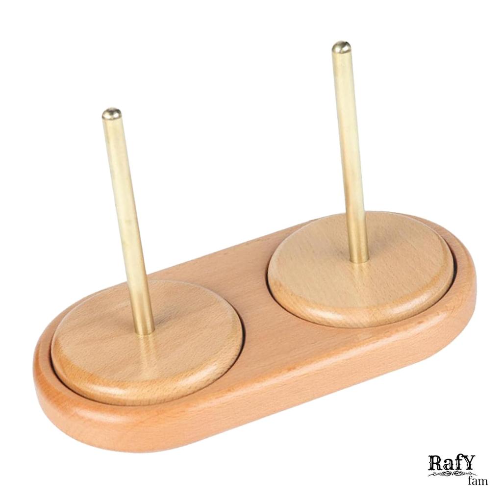 RafYfam Yarn Holder Double Yarn Holder Rotating Hanging Knitting Wool String Dispenser
