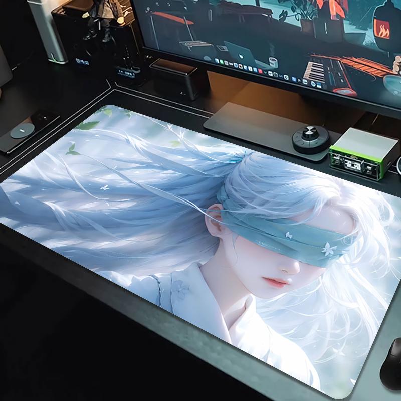 Популярный коврик для мыши из аниме, большая игровая подставка для стола, нескользящий коврик для ноутбука, планшета, XXL, мини-коврик для ПК с заблокированным краем