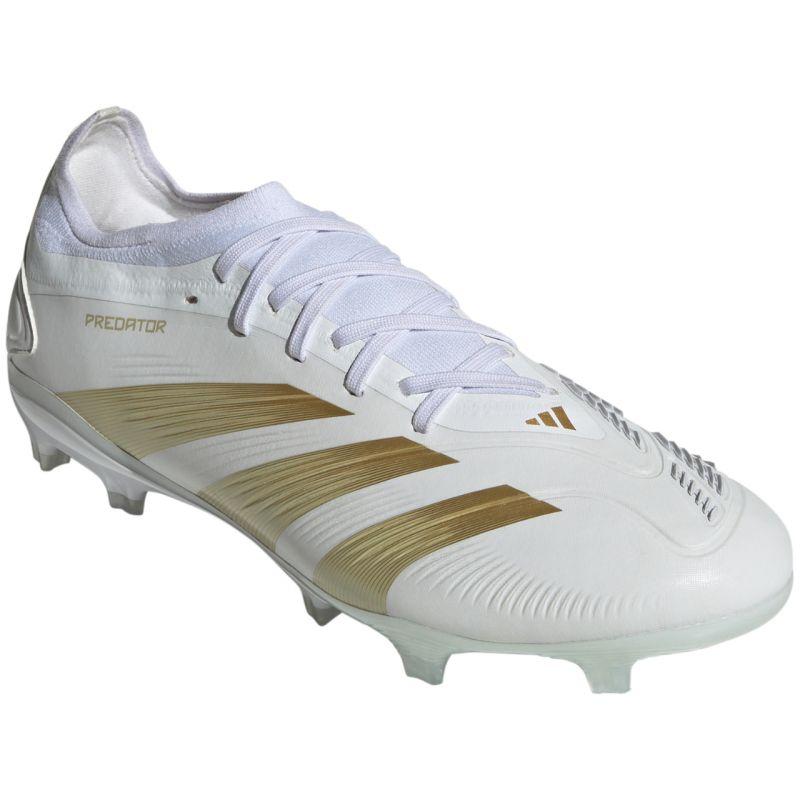 Adidas predator pro fg soccer shoes White/Gold