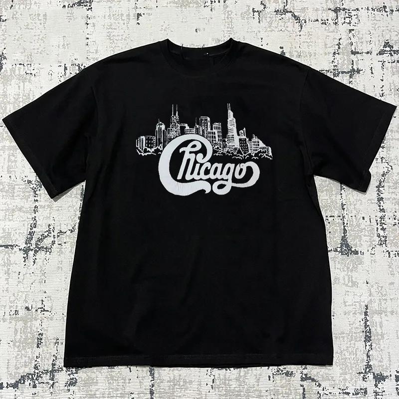 Базовая футболка с коротким рукавом Chicago Band Полный размер S-5XL Унисекс футболка