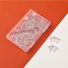Clear Flat Head I-Nails: Creative Cork Board Push Pins for Paintings