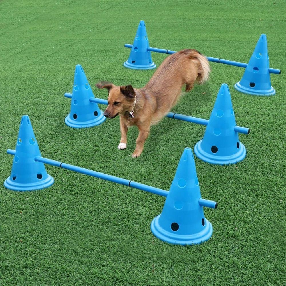 Durable Pet Training Set Portable Pets Jumping Bar Dogs Running Jumping Stakes  Hurdle Training