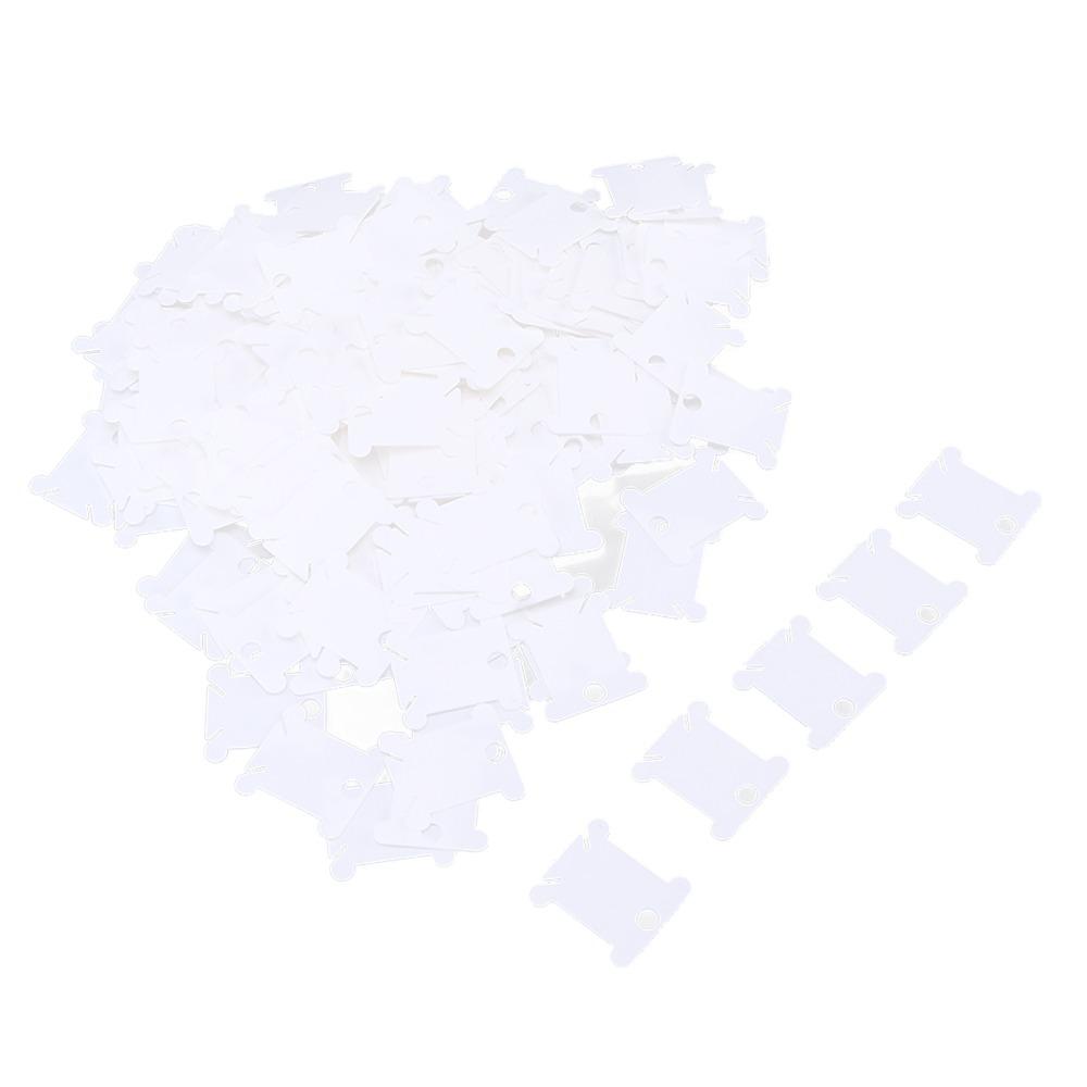 300pcs Sorting Storage Function Floss Bobbins White Embroidery Floss Cards For Cross Stitch