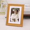 Vintage Photo Frame European Style Photo Frame with Back Hook Shatterproof Tabletop Picture Frame for Home Office Decor