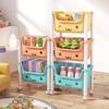 Trolley Shelf Children's Toy Storage Rack Household Bookshelf Drawing Book Rack Movable Multi-layer Finishing Rack