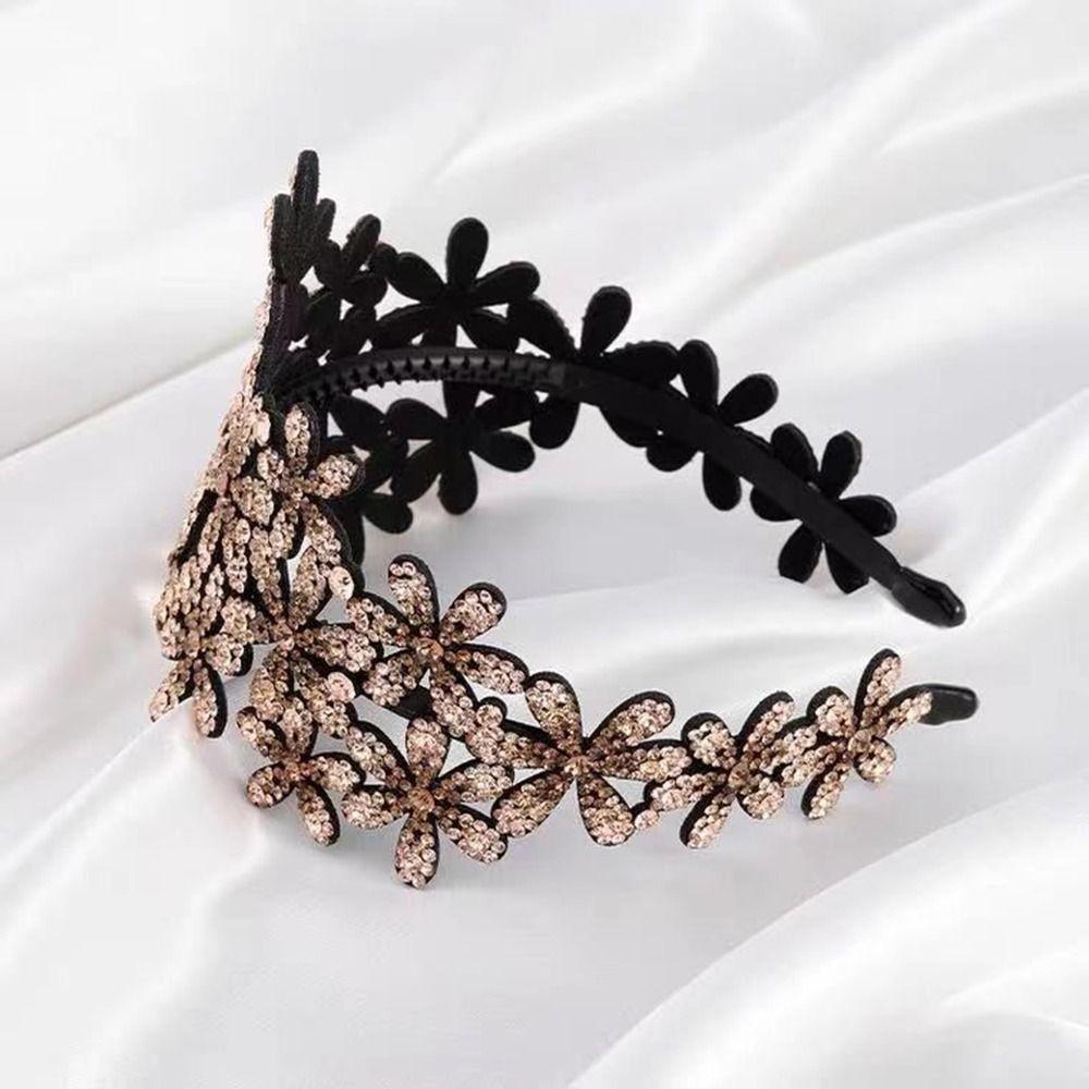 Anti-slip Hairband Flower Hair Clips Elegant Headband for Girl