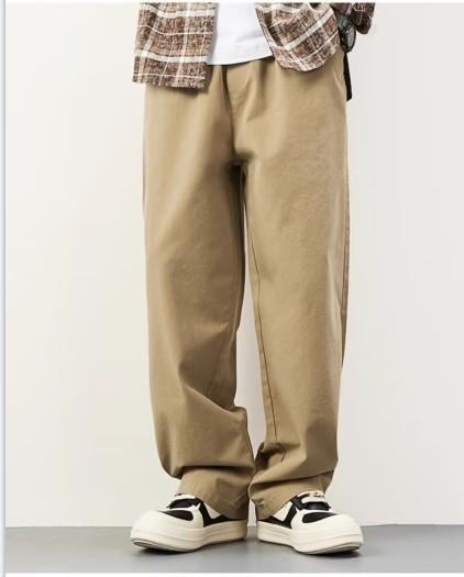 Новые мужские повседневные брюки летние свободные прямые комбинезоны модные все подходящие брюки