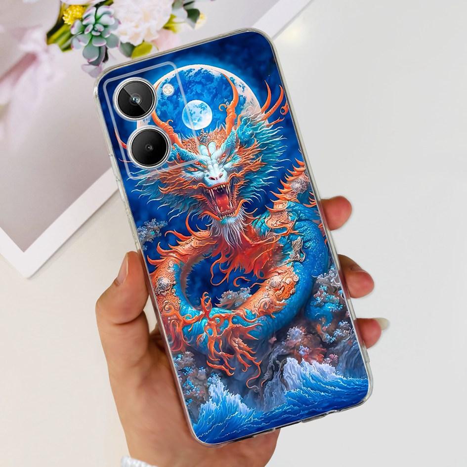 Чехол для Realme 10 RMX3630 Задняя крышка Милый мультяшный панда Тонкий мягкий прозрачный силиконовый чехол для телефона Для Realme 10 Pro Plus RMX3687 Capa