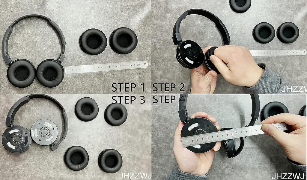 Contains 2 Pieces JHZZWJ 80mm (8cm) 3.15inch Ear Pad Ear Cushion Compatibility Pad Replacement