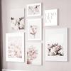 Розовые розы пионы ромашки цветы настенное искусство холст живопись скандинавские постеры и принты галерейные картины для декора гостиной спальни