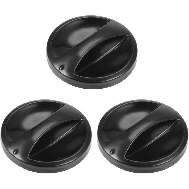uxcell Timer Knobs Range Replacement Knobs Time Control Knob Round D Shape Shaft for Electronic Microwave Oven Cooker 3pcs