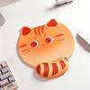 Non-Slip Silicone Mouse Pad Cartoon Ergonomic Desk Mat Cat Wrist Rest Mouse Pad  Office Gaming