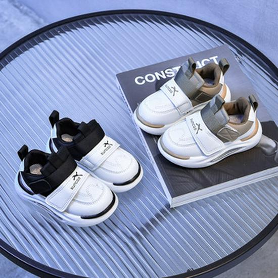 Зимние ботинки для мальчиков 2025 года - на бархатной подкладке, нескользящая подошва, мягкая подошва, теплые хлопковые ботинки для маленьких и средних детей